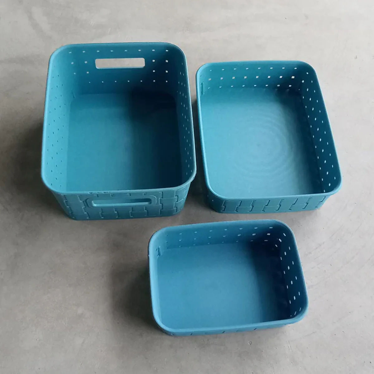 0062 Smart Baskets for Storage(Set of 3) Sky Blue - Image 8