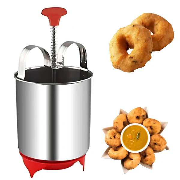 0145B Stainless Steel Medu Vada Maker With Stand - Image 3