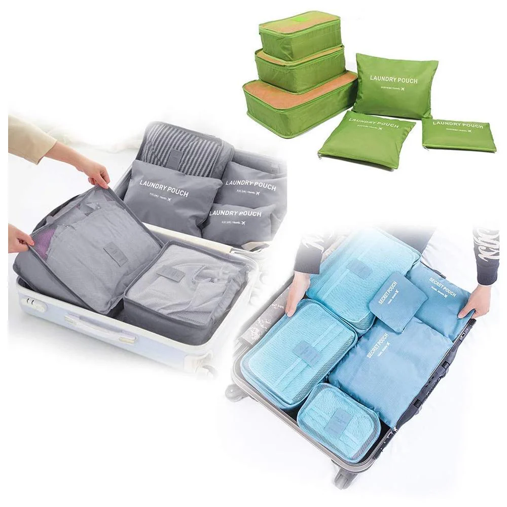 0192 Cloth Organizer Pouch Laundry Zipper Bags (6 pcs) - Image 3