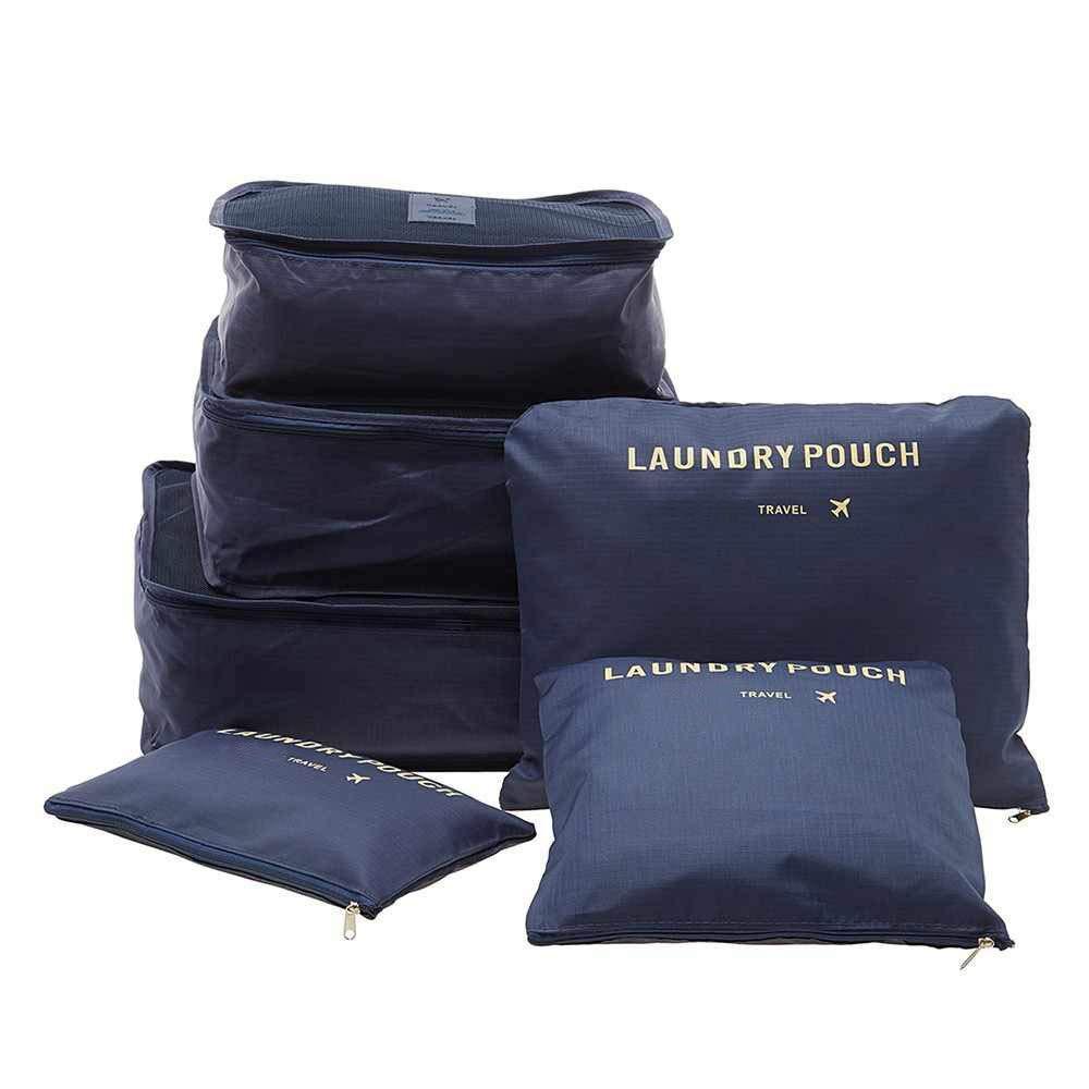 0192 Cloth Organizer Pouch Laundry Zipper Bags (6 pcs) - Image 5