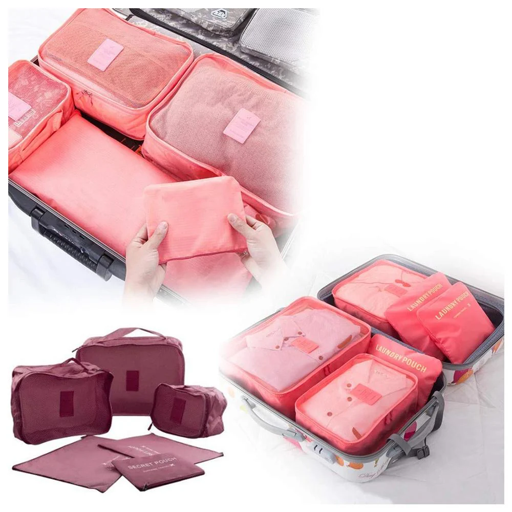 0192 Cloth Organizer Pouch Laundry Zipper Bags (6 pcs) - Image 6