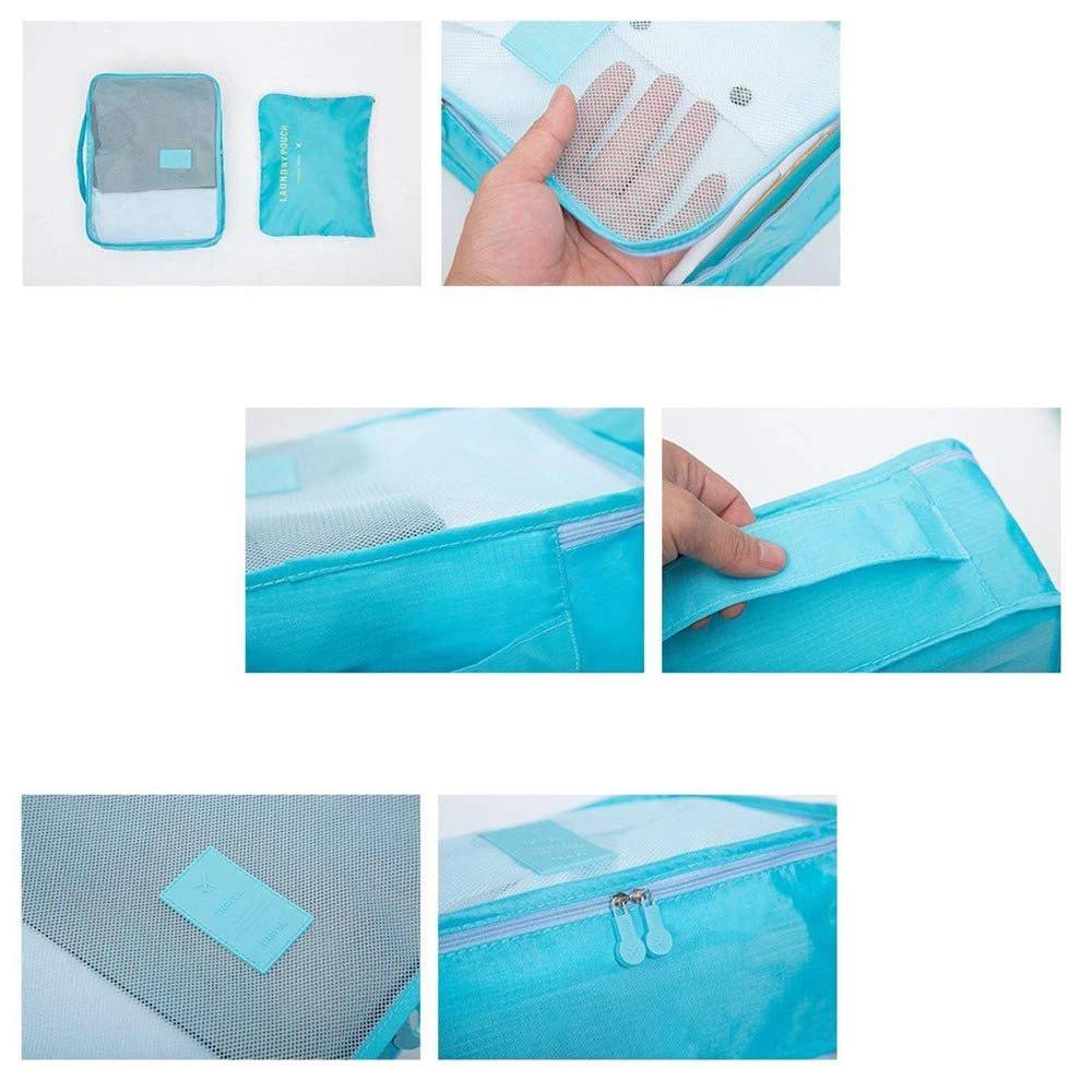 0192 Cloth Organizer Pouch Laundry Zipper Bags (6 pcs) - Image 7