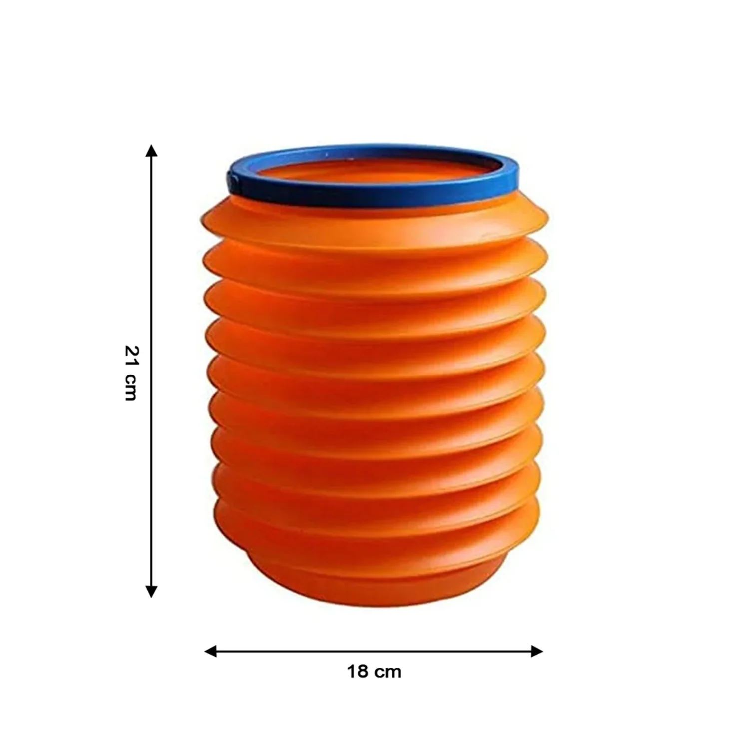 0237R  Foldable Storage Bucket, Water Container & Dustbin Multiuse Bucket For Home, Car & Kitchen Use Bucket - Image 8