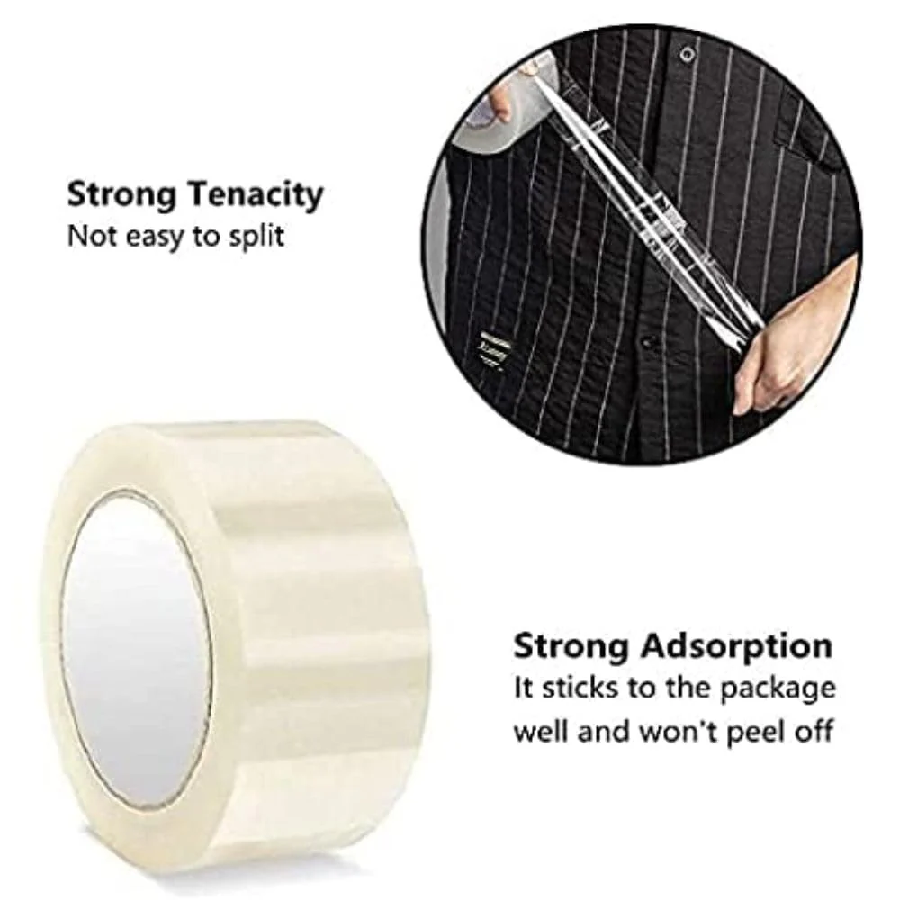 AM0293 (PACK OF 1)Clear Packing Tape (Transparent ) - 3inch - BOPP Industrial Packaging Tape - Image 4