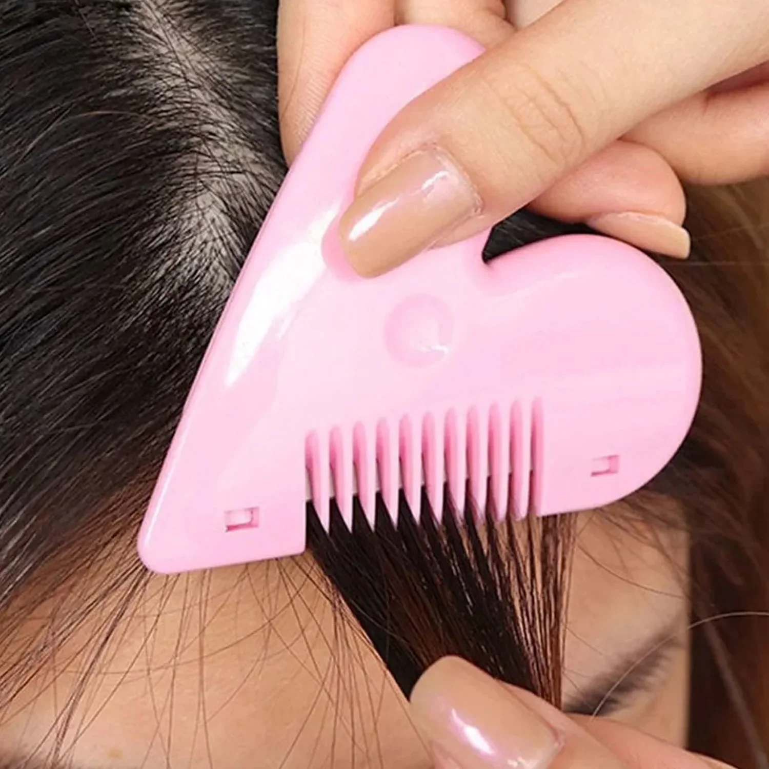 0361 Heart Shape Plastic Hair Cutting Scissors for Baby (1 Pc ) - Image 2