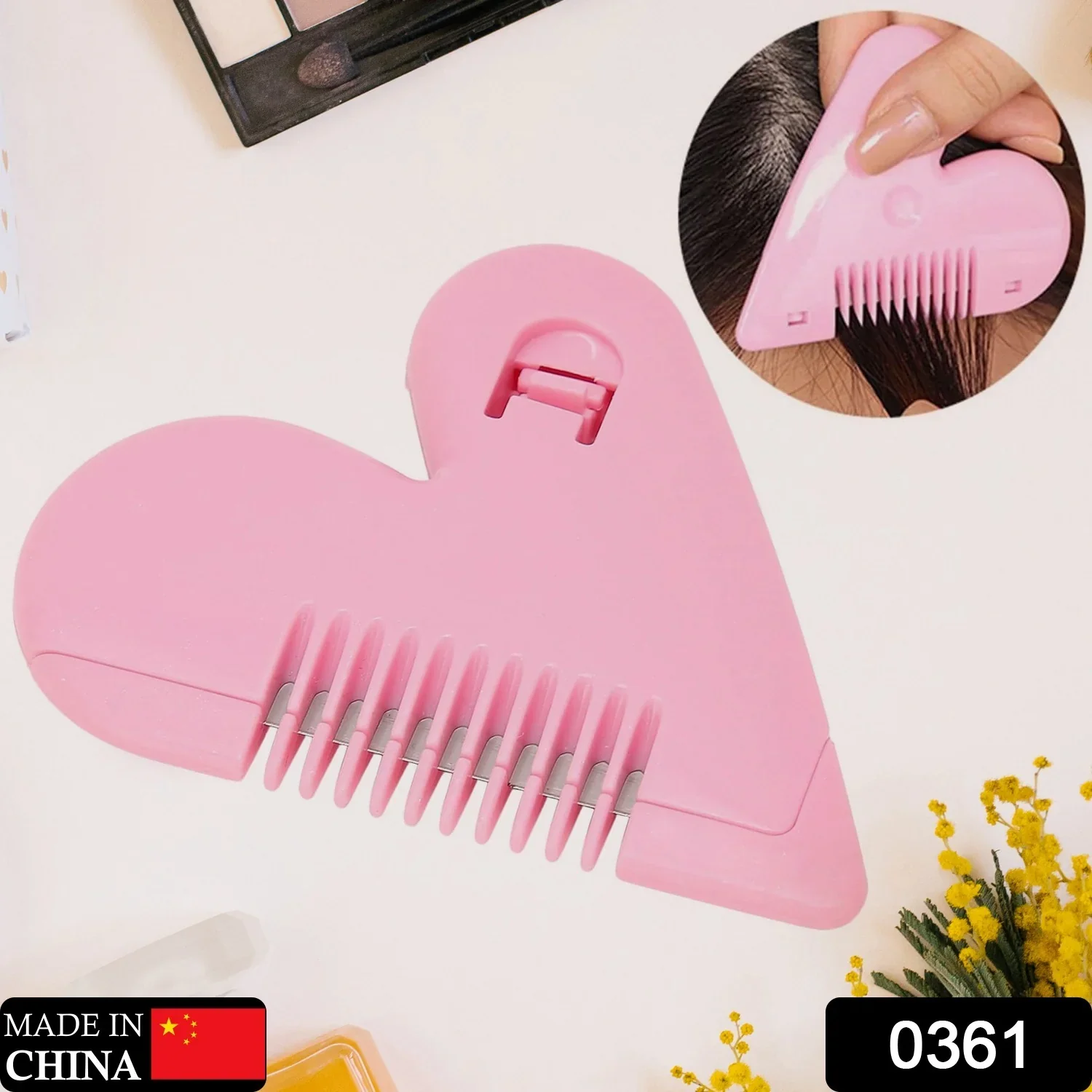 0361 Heart Shape Plastic Hair Cutting Scissors for Baby (1 Pc ) - Image 6