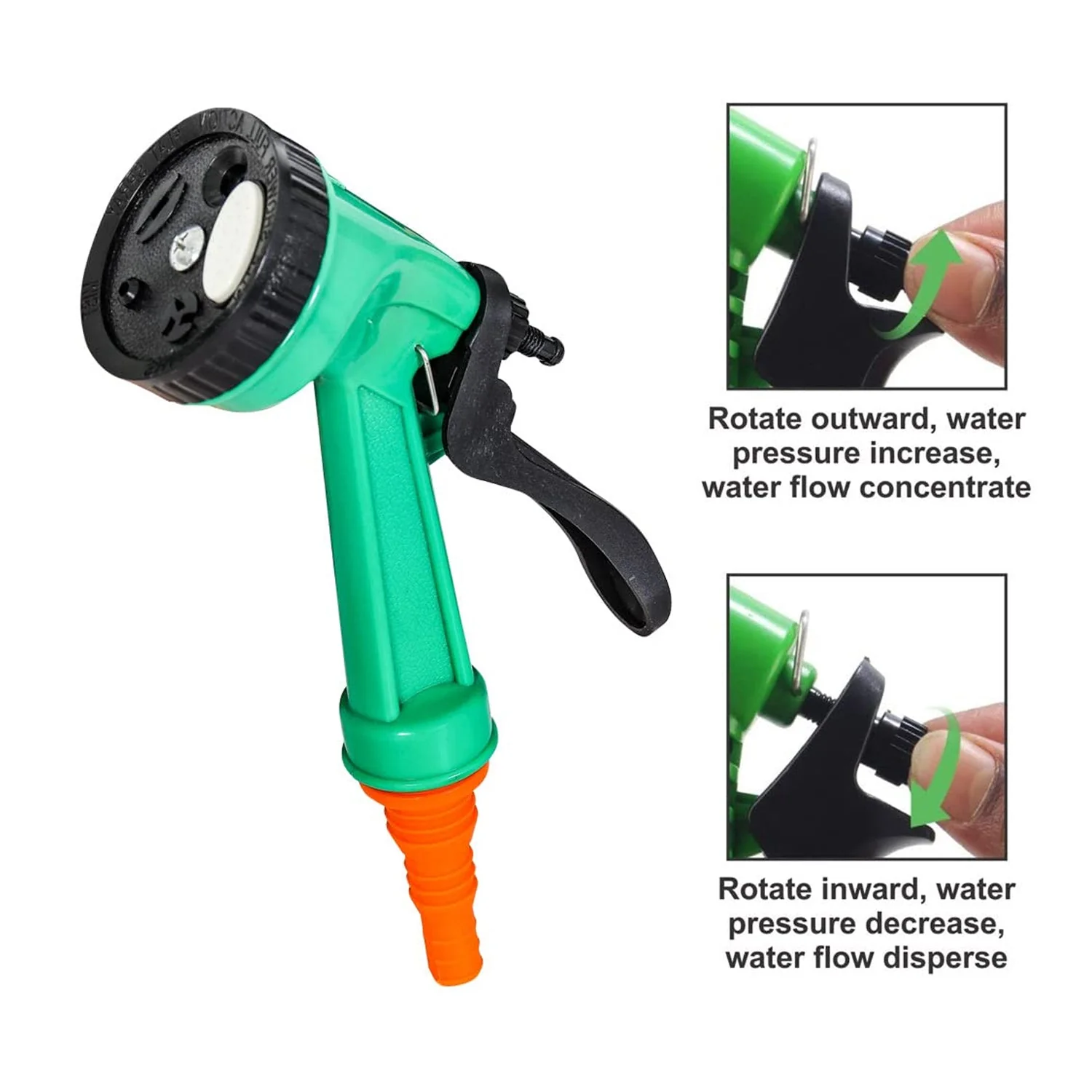 0477A Garden Hose Nozzle Spray Nozzle with Adjustable For Garden & Multi Use - Image 7
