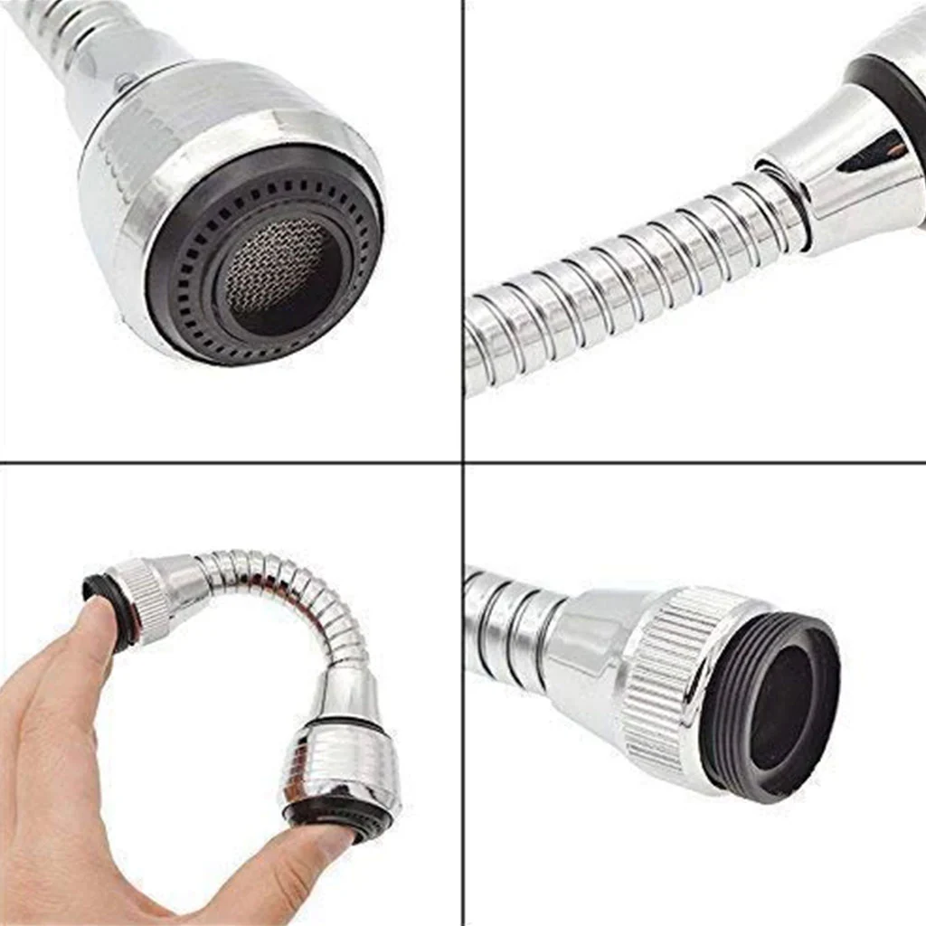 0567 Turbo Flex 360 Degree Rotatory Flexible Sink Water Saving Faucet Nozzle Sprayer - Image 4