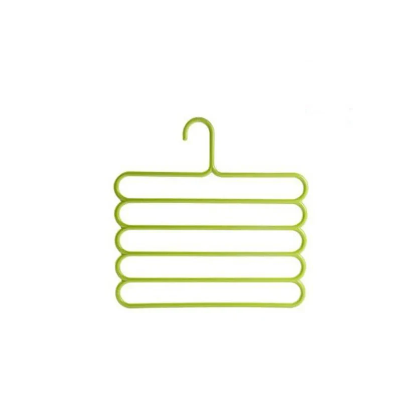 0587 Space Saving Hanger – 5-Layer Multipurpose Plastic | GlimmerHome - Image 2