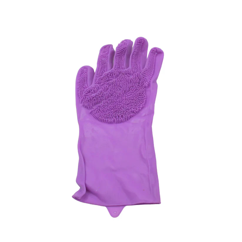 0712 Single Left-Handed Silicone Dishwashing Glove: Scrubber, Reusable, Kitchen Cleaning - Image 6