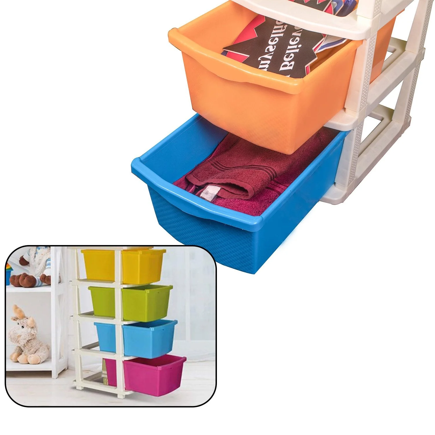 0768A 4 Layer Multi-Purpose Modular Drawer Storage System - Image 3