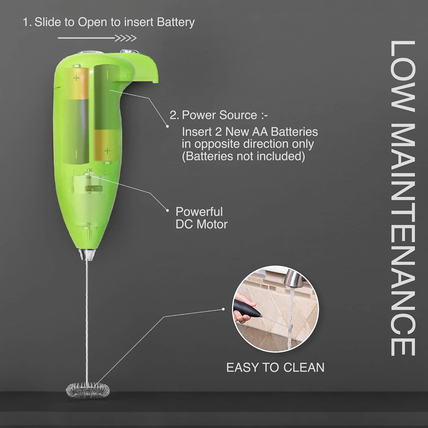 AM6353 Hand blender & mixer Coffee beater - Image 3