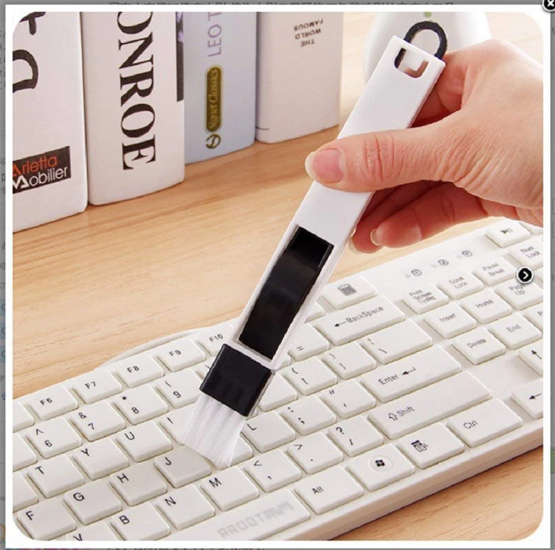 0850 2 in 1 Multipurpose Window Door Keyboard Groove Corner Cleaning Brush - Image 3