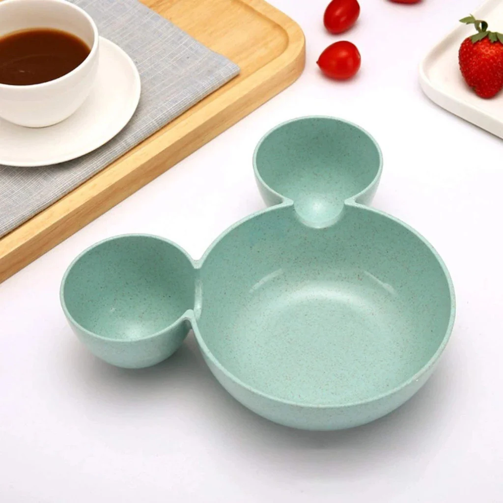 0863 Unbreakable Plastic Mickey Shaped Kids/Snack Serving Plate - Image 5