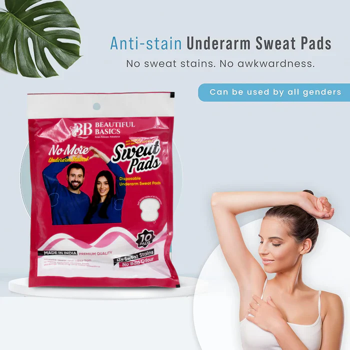 0978 Underarms Sweat Pads Disposable Highly Absorbent Pads Cotton Anti-Allergic Anti Bacteria Anti Smell Underarm Perspiration Pad For Men And Women (Pack of 10) - Image 6