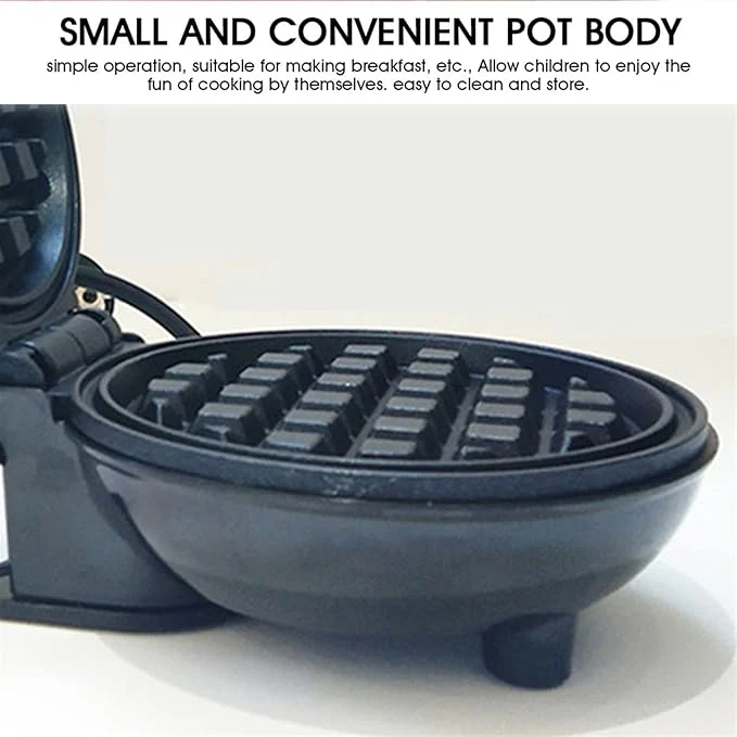 10007 Mini Waffle Maker Non-Stick 4 Inch- 350 Watts - Image 10