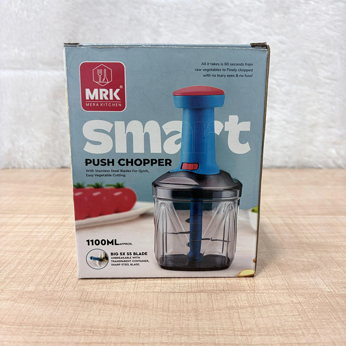 AM7688 2in1 Press Vegetable Choppers for Kitchen (1100 ML) - Image 9