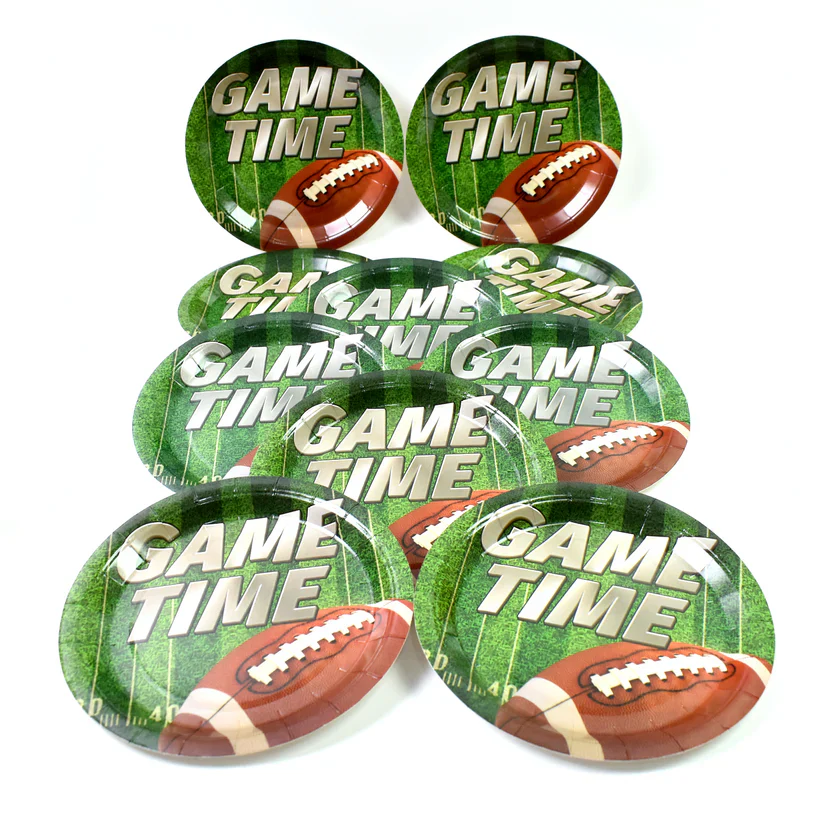 10441 Round Plates Disposable Paper Plates Happy Birthday, Gift (10 Pcs Set / Mix Design) - Image 6