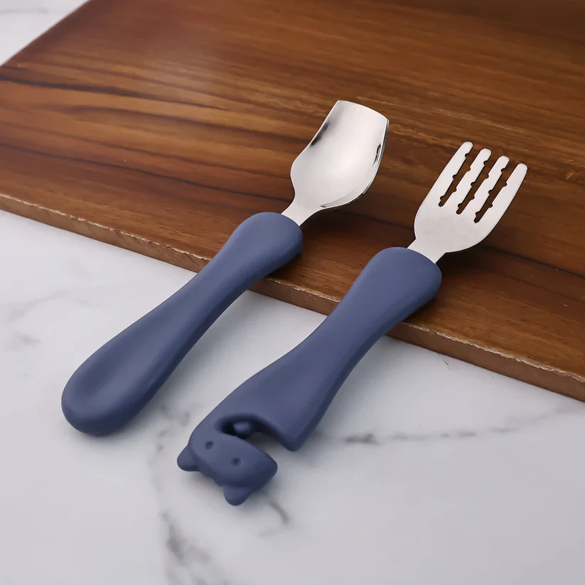 10523 Supermom Foodie Stainless Steel Spoon & Fork (2 Pc Set) - Image 5