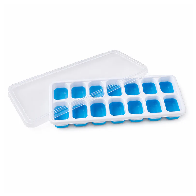 11112 Multipurpose Plastic Ice Cube Tray with Lid - 14 Grid - Image 4