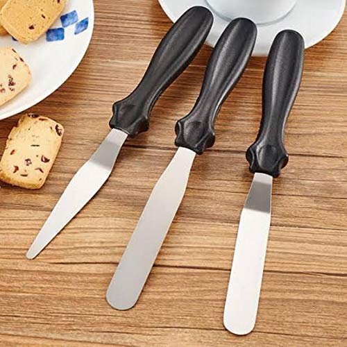 1126 Multi-function Cake Icing Spatula Knife - Set of 3 Pieces - Image 7