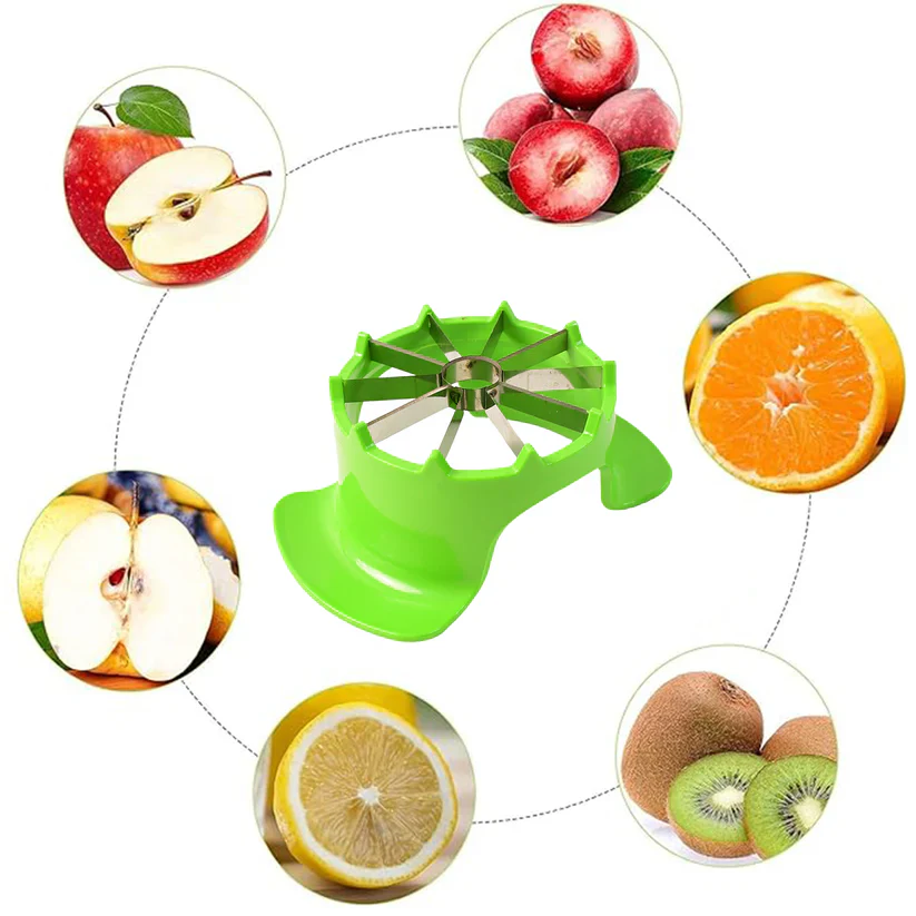 11458 Apex Apple Cutter with Container – Unbreakable ABS Body & Stainless Steel Blades - Image 3