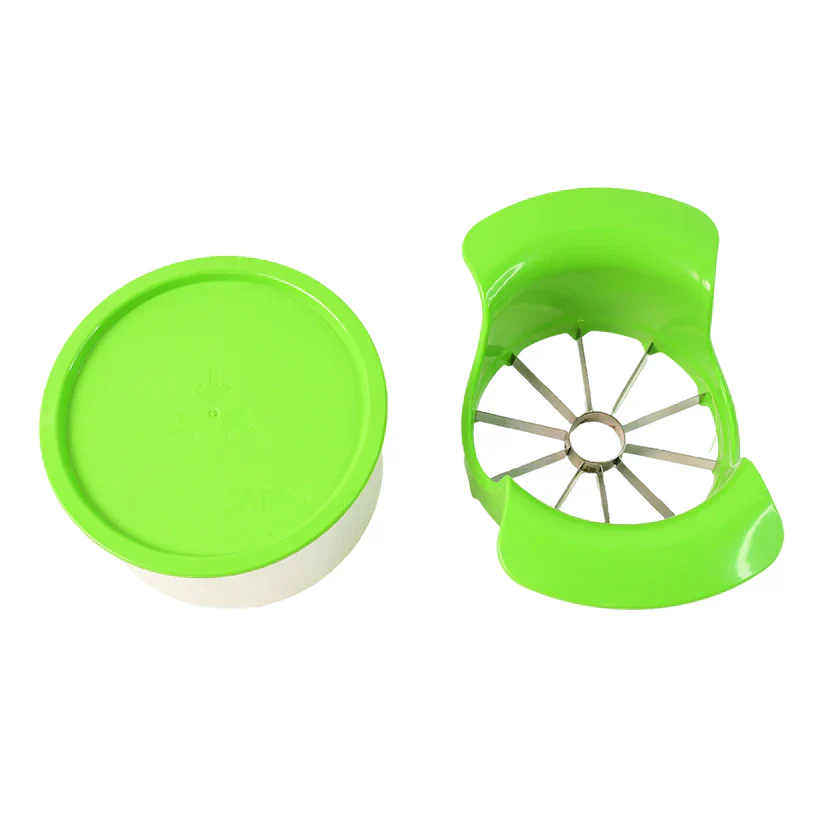 11458 Apex Apple Cutter with Container – Unbreakable ABS Body & Stainless Steel Blades - Image 4