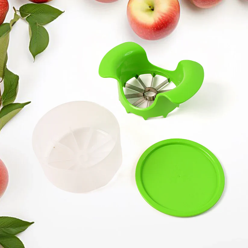 11458 Apex Apple Cutter with Container – Unbreakable ABS Body & Stainless Steel Blades - Image 7