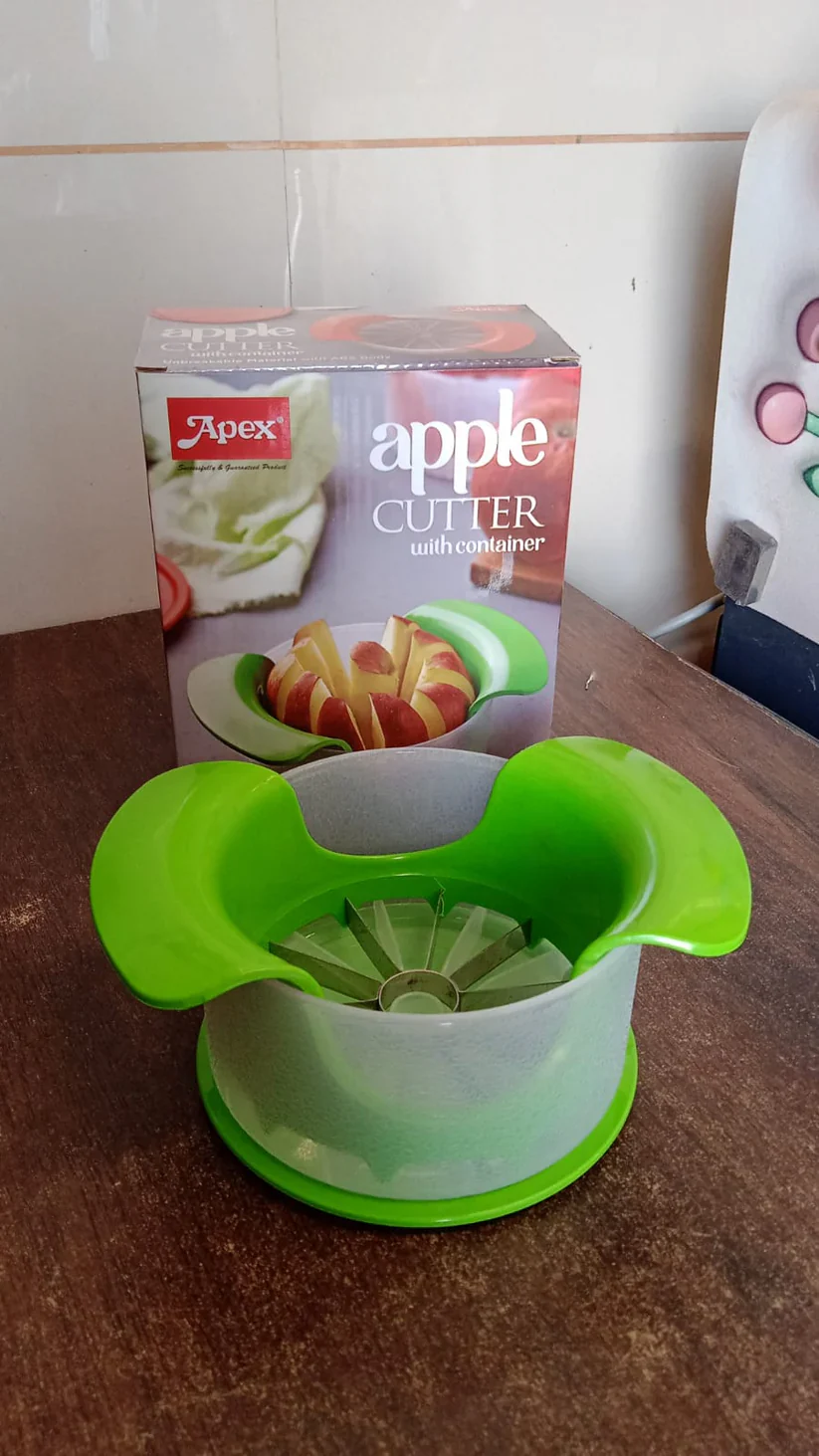 11458 Apex Apple Cutter with Container – Unbreakable ABS Body & Stainless Steel Blades - Image 9