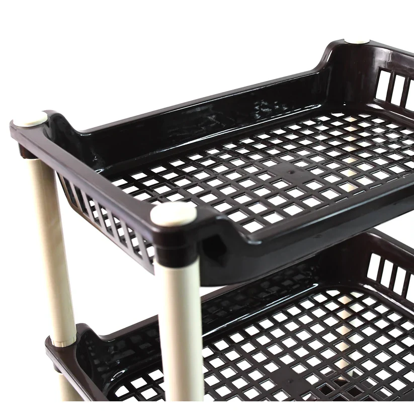 11490 Apex Small Multiuse Plastic Storage Rack Organizer 3-Tier - Image 4