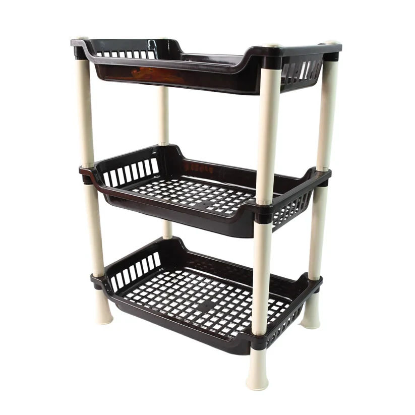 11490 Apex Small Multiuse Plastic Storage Rack Organizer 3-Tier - Image 5