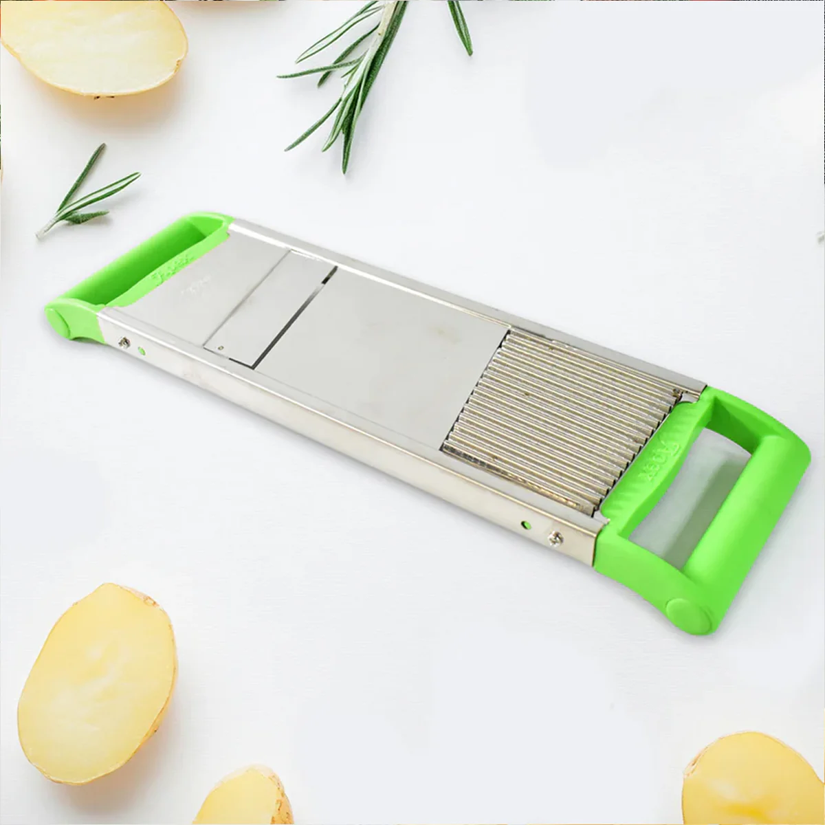 11549 Apex Stainless Steel Vegetable Slicer (2-in-1) - Image 3