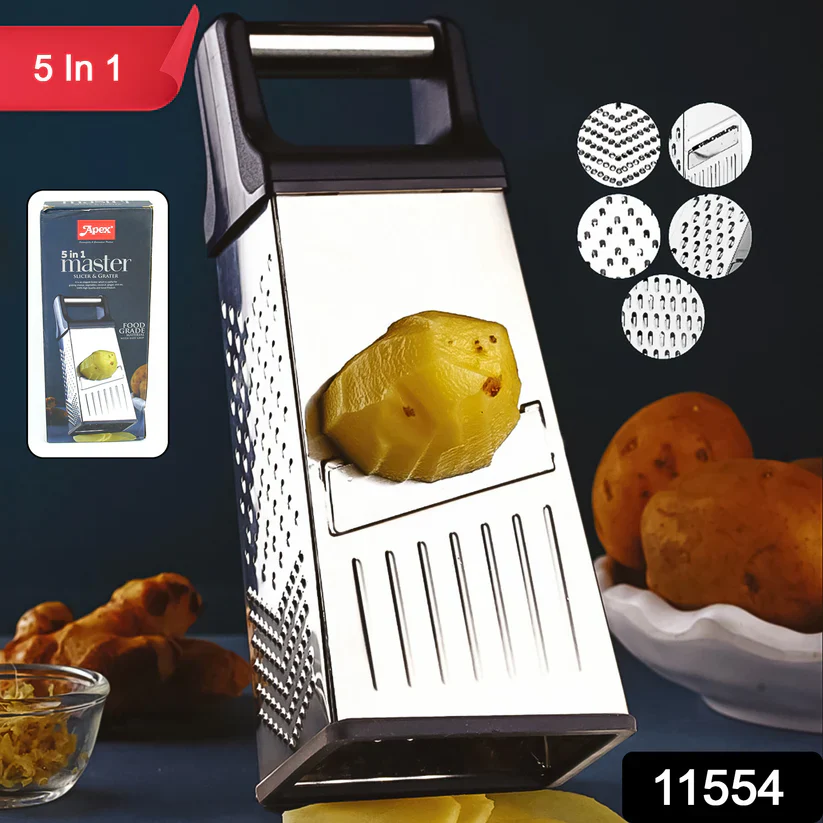 11554 Apex 5-in-1 Master Stainless Steel Multipurpose Slicer and Grater - Image 2