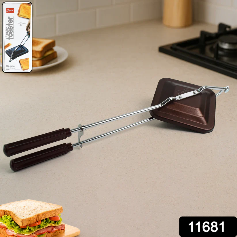 11681 Apex Regular Non-Stick Flame-Based Sandwich Toaster - Image 2