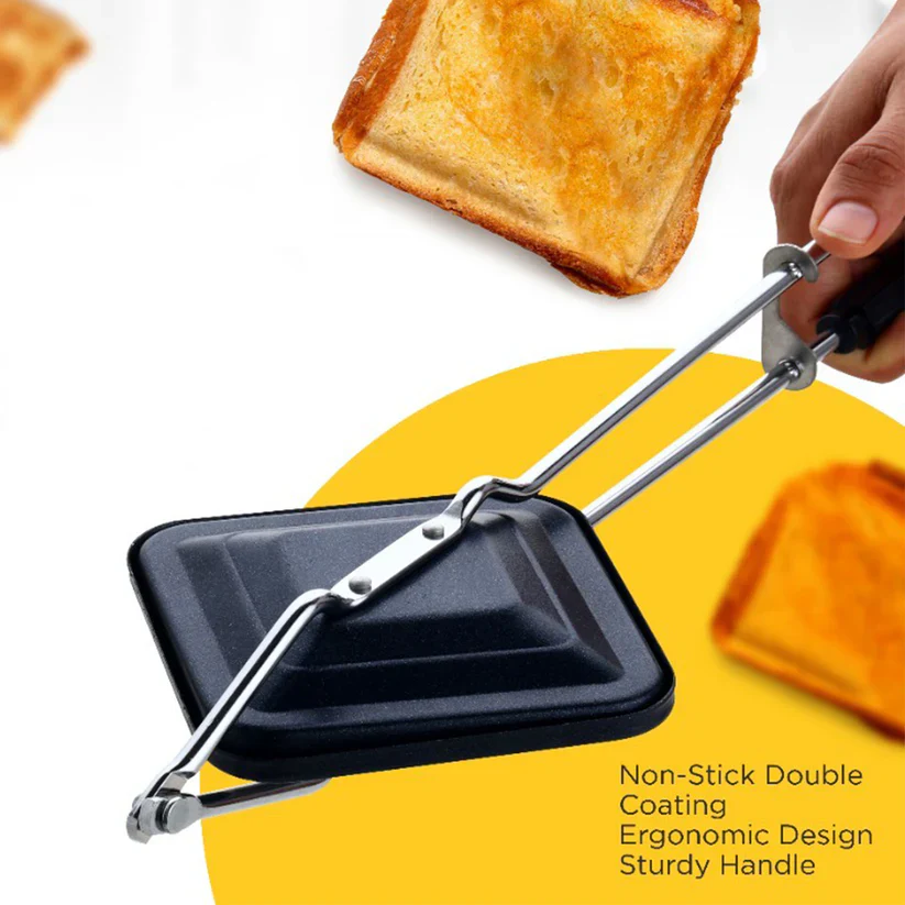 11681 Apex Regular Non-Stick Flame-Based Sandwich Toaster - Image 6