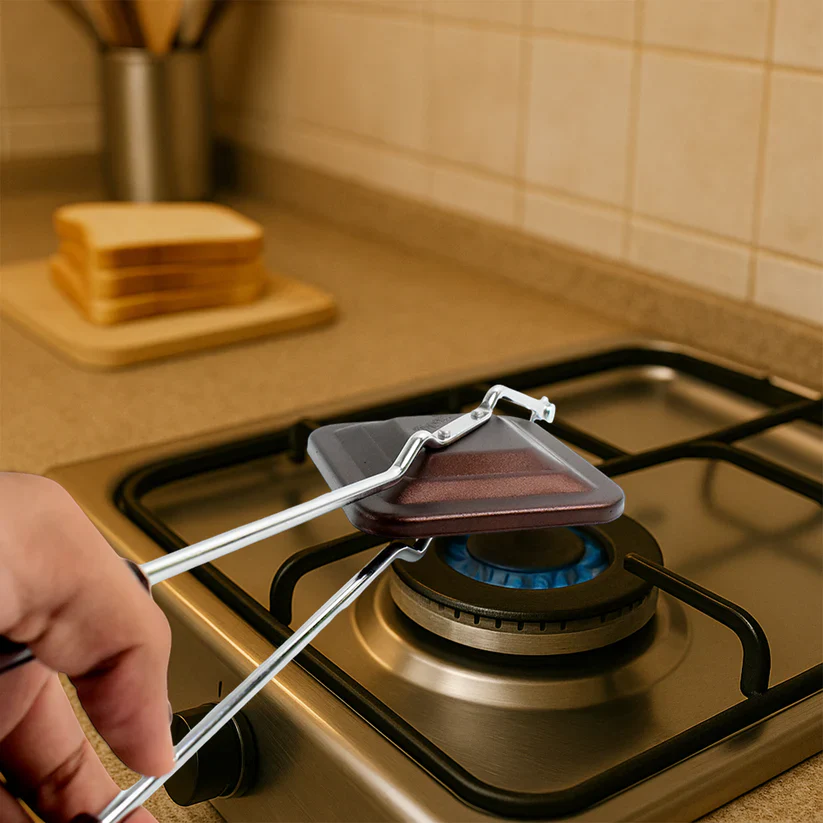 11681 Apex Regular Non-Stick Flame-Based Sandwich Toaster - Image 7