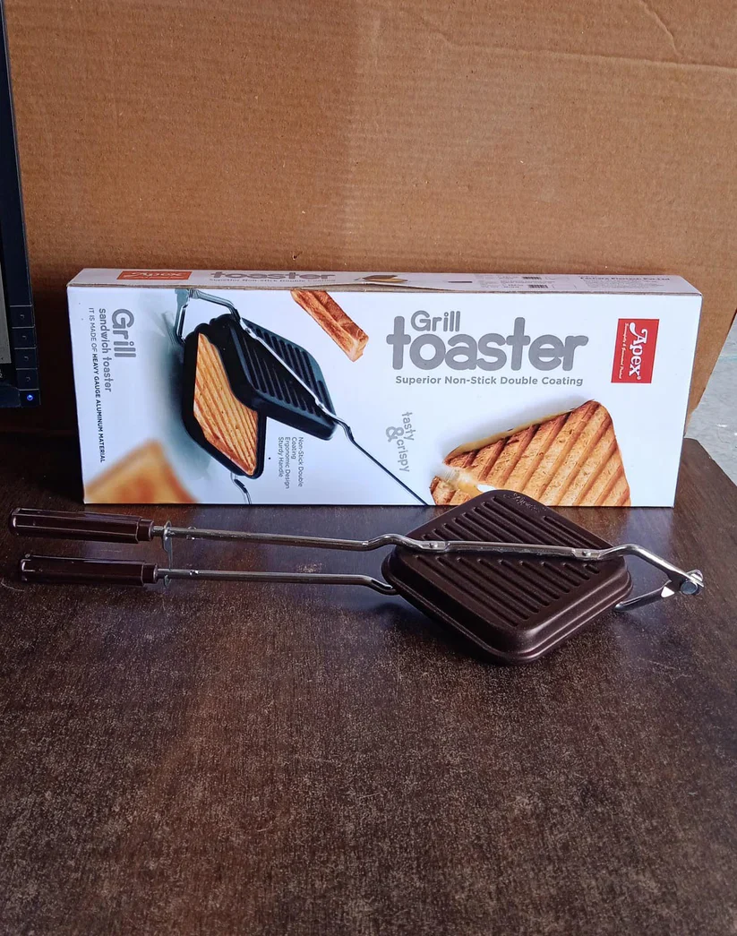 11682 Apex Heavy Gauge Aluminium Grill Sandwich Toaster - Image 8