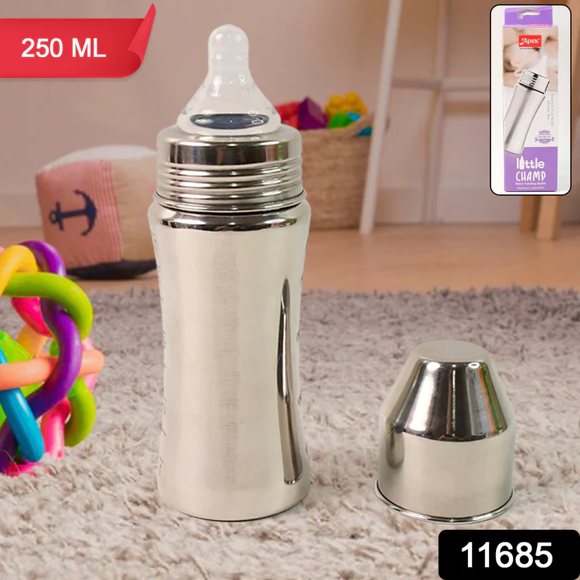 11685 Apex Stainless Steel Little Champ Baby Feeding Bottle (250 ml) - Image 2