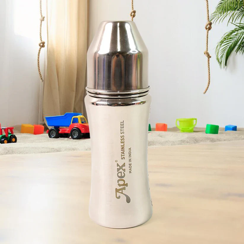 11685 Apex Stainless Steel Little Champ Baby Feeding Bottle (250 ml) - Image 3