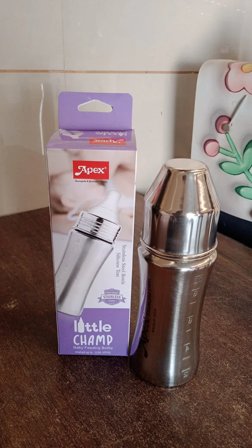 11685 Apex Stainless Steel Little Champ Baby Feeding Bottle (250 ml) - Image 7