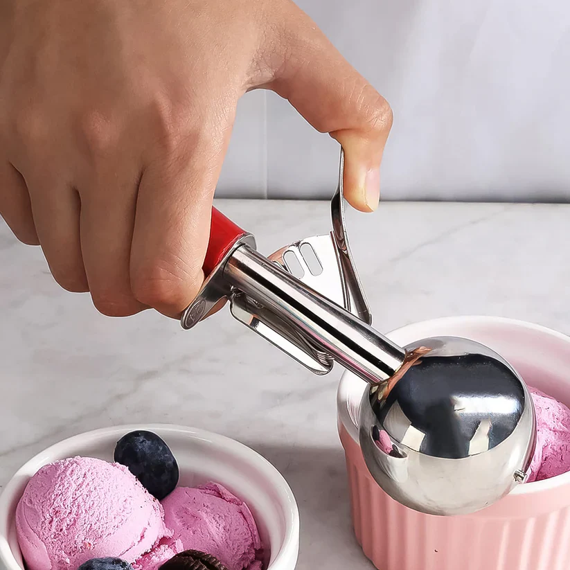 11697 Apex Ice Cream Scoop – 70 ML Stainless Steel Head with Ergonomic Handle (1 Pc) - Image 3