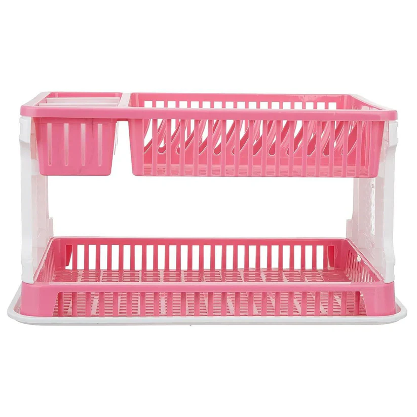 11952 Plastic Kitchen Organizer Rack with Water Storing Tray - Image 6