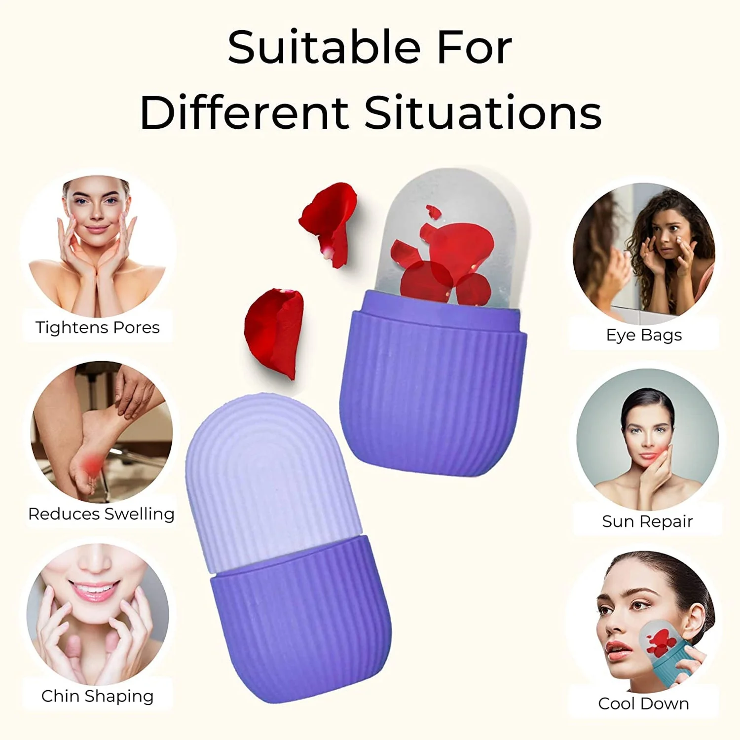 1224A Ice Roller for Face Massager Reusable Face Roller Box - Image 3