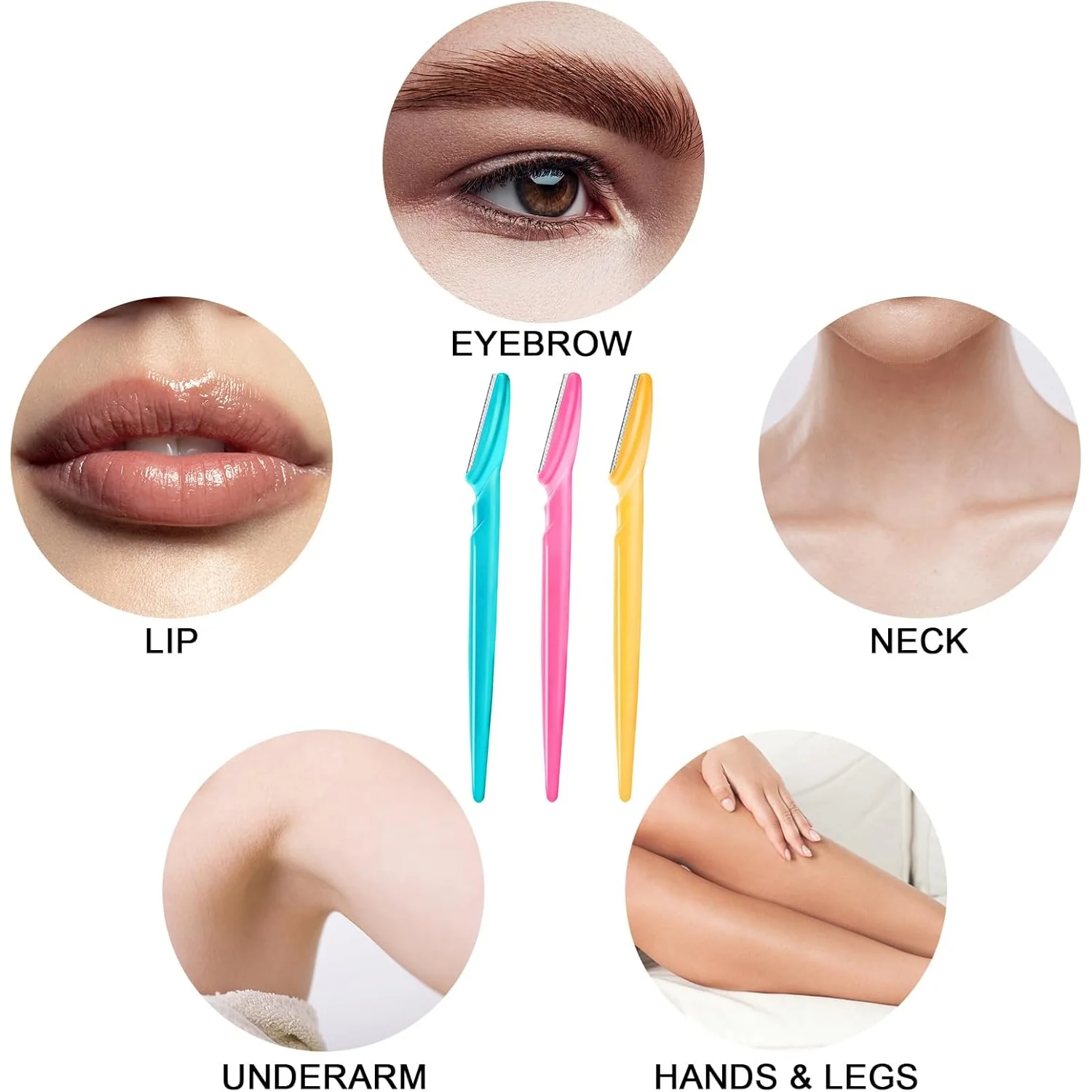 1254 Eyebrow Razor (3 Pack) - Image 8