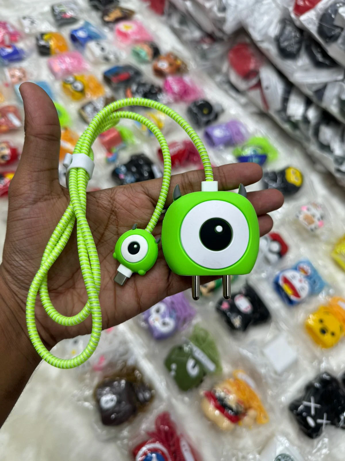 13262 Cartoon Character Silicon Charger Case Cover For iPHONE - Image 4