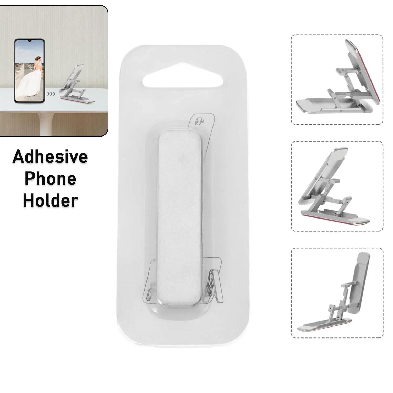 13317 Adhesive Folding Bracket Phone Stand (1 Pc) - Image 2