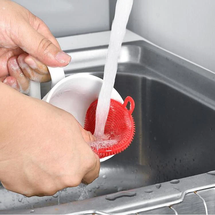 1344 Silicone Dish Scrubber Sponge Mildew Free, Non Stick, Heat Resistant - Image 3
