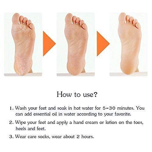 1352 Anti Crack silicone Gel Foot Protector Moisturizing Socks - Image 4