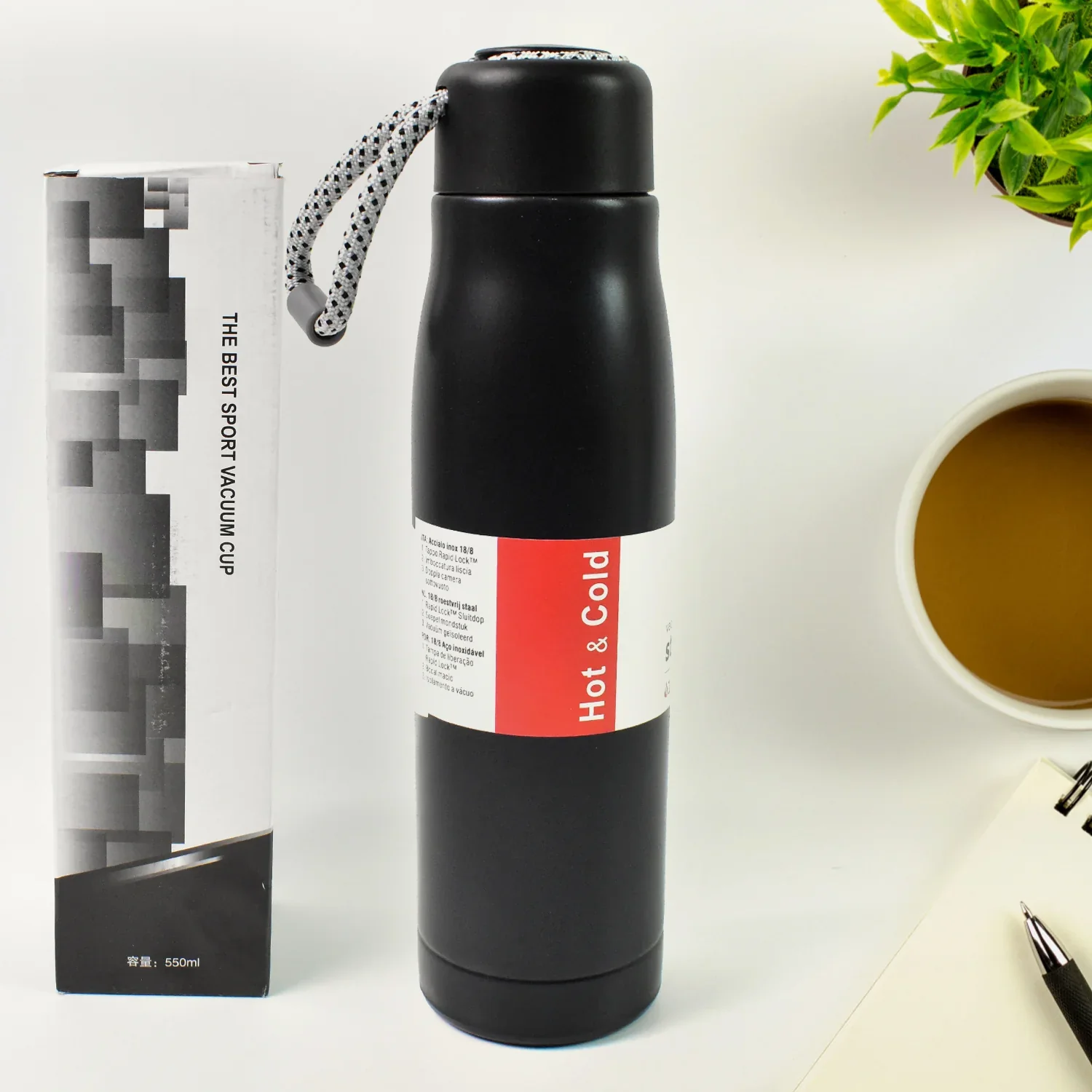 13851 Double Wall Vacuum Insulated Water Bottle (550 ML)