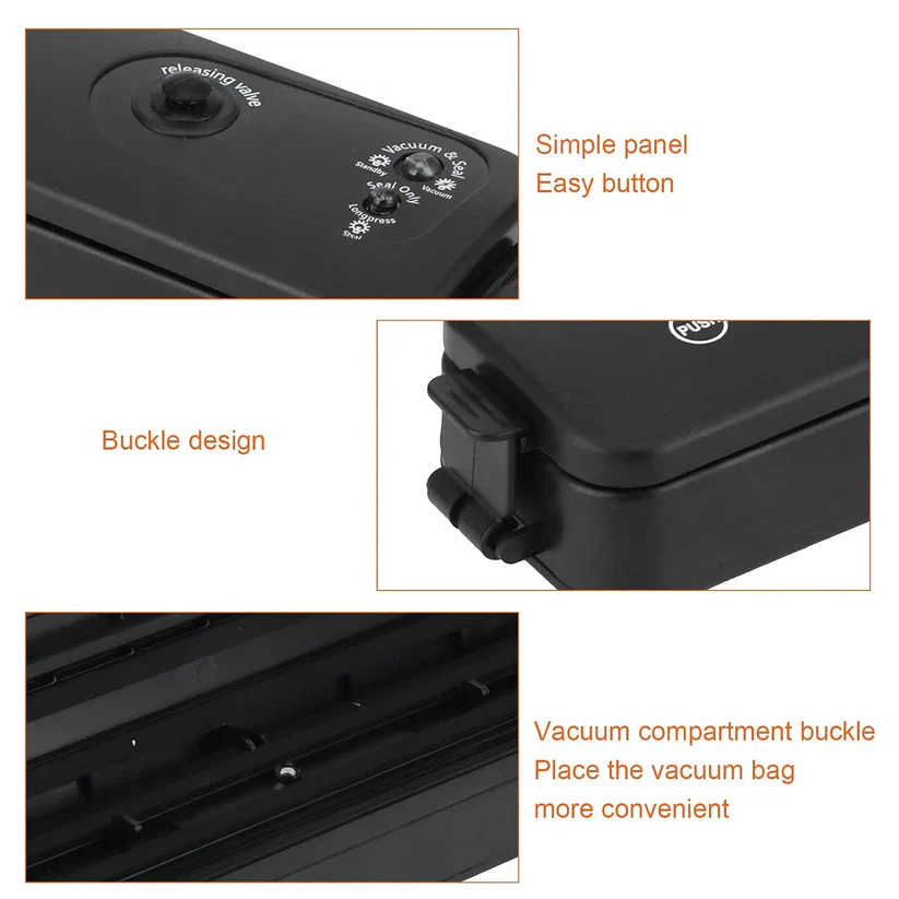 13854 Vacuum Sealer Machine with 10 Bags Automatic Hands-Free Air Sealing Machine - Image 9